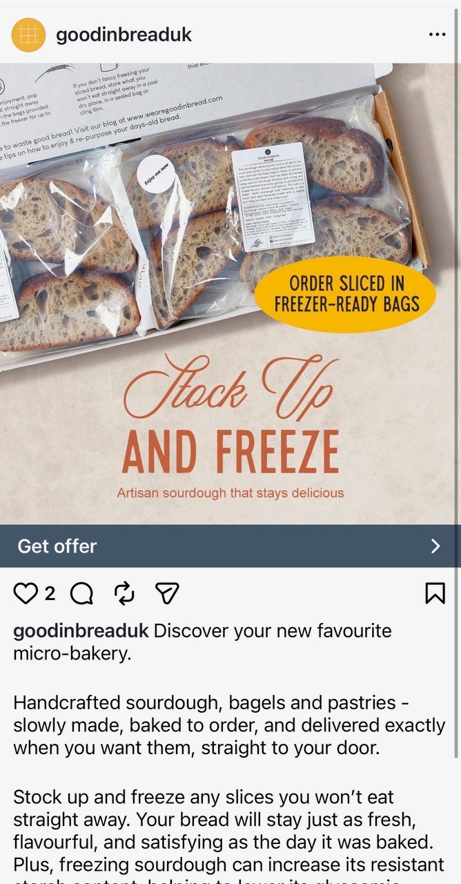 How to freeze sourdough